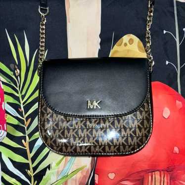 Michael Kors Half Dome Crossbody Black Bag