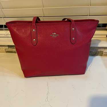 Coach Leather Town Tote - image 1