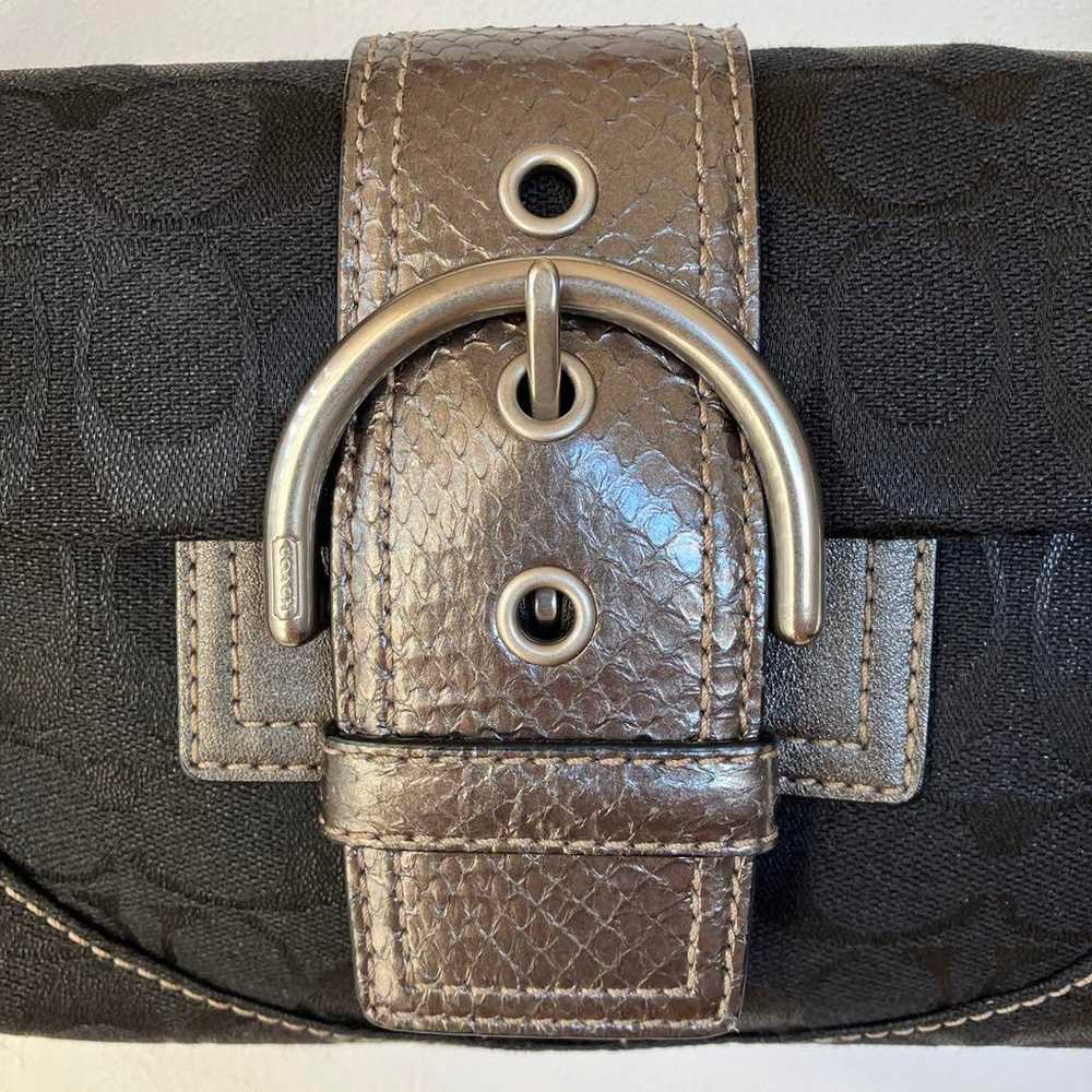 Coach Shoulder Bag 8K38 Black - image 5