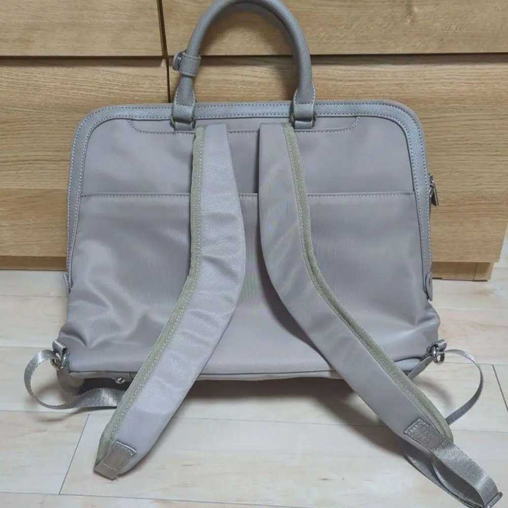 Gray Nylon Backpack - image 2