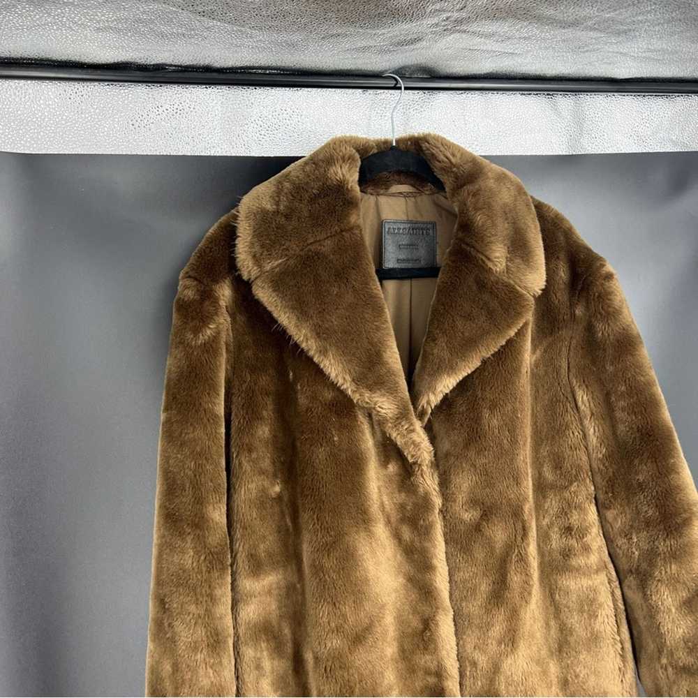 Allsaints AllSaints Amice Brown Faux Fur Coat Bar… - image 4