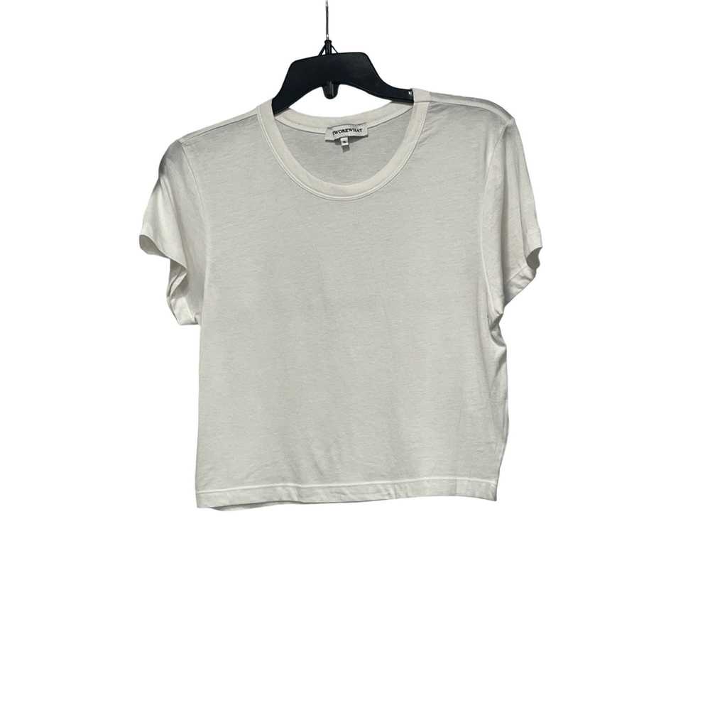 We Wore What We Wore What Crew Neck Cropped White… - image 7