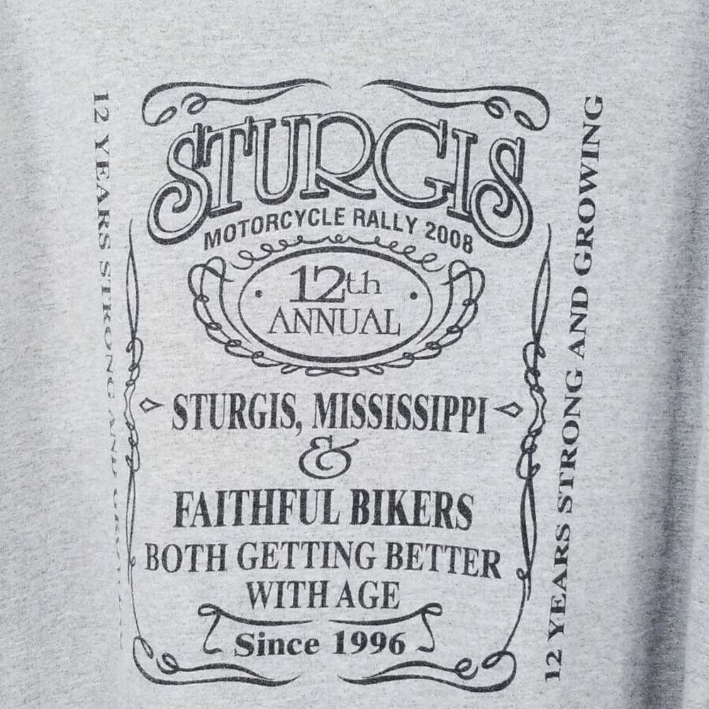 Gildan Sturgis MS Motorcycle Rally T Shirt Mens L… - image 4