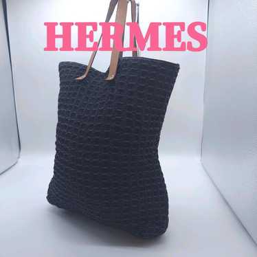 Hermès Amedaba GM Tote Bag Woven Black