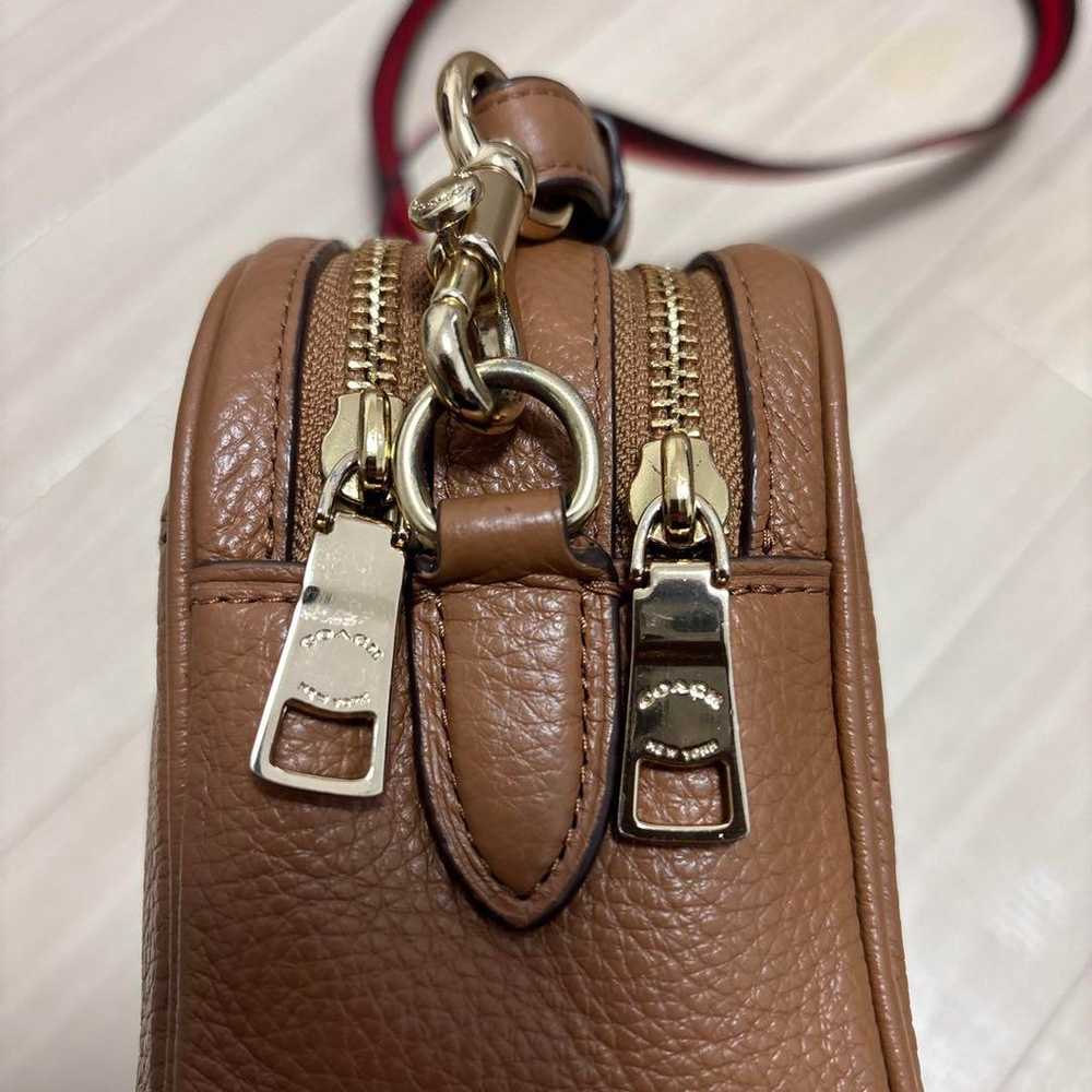 COACH Smooth Shoulder Bag Brown - image 5