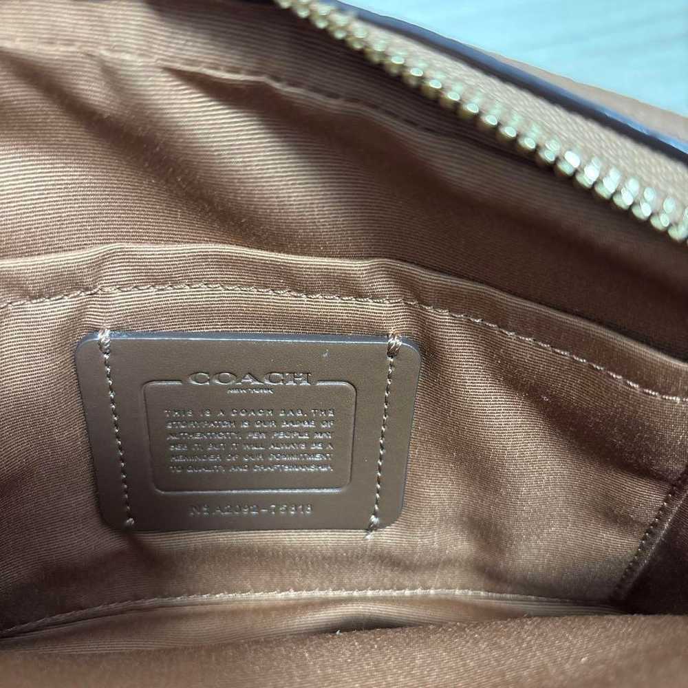 COACH Smooth Shoulder Bag Brown - image 7