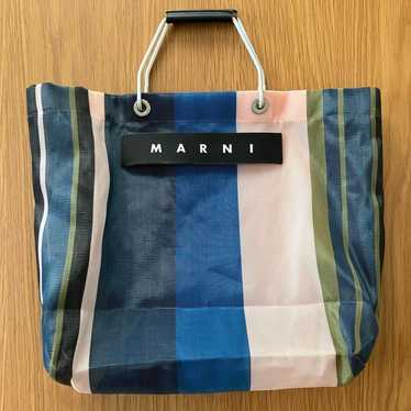 MARNI Marni Market Stripe Tote Bag