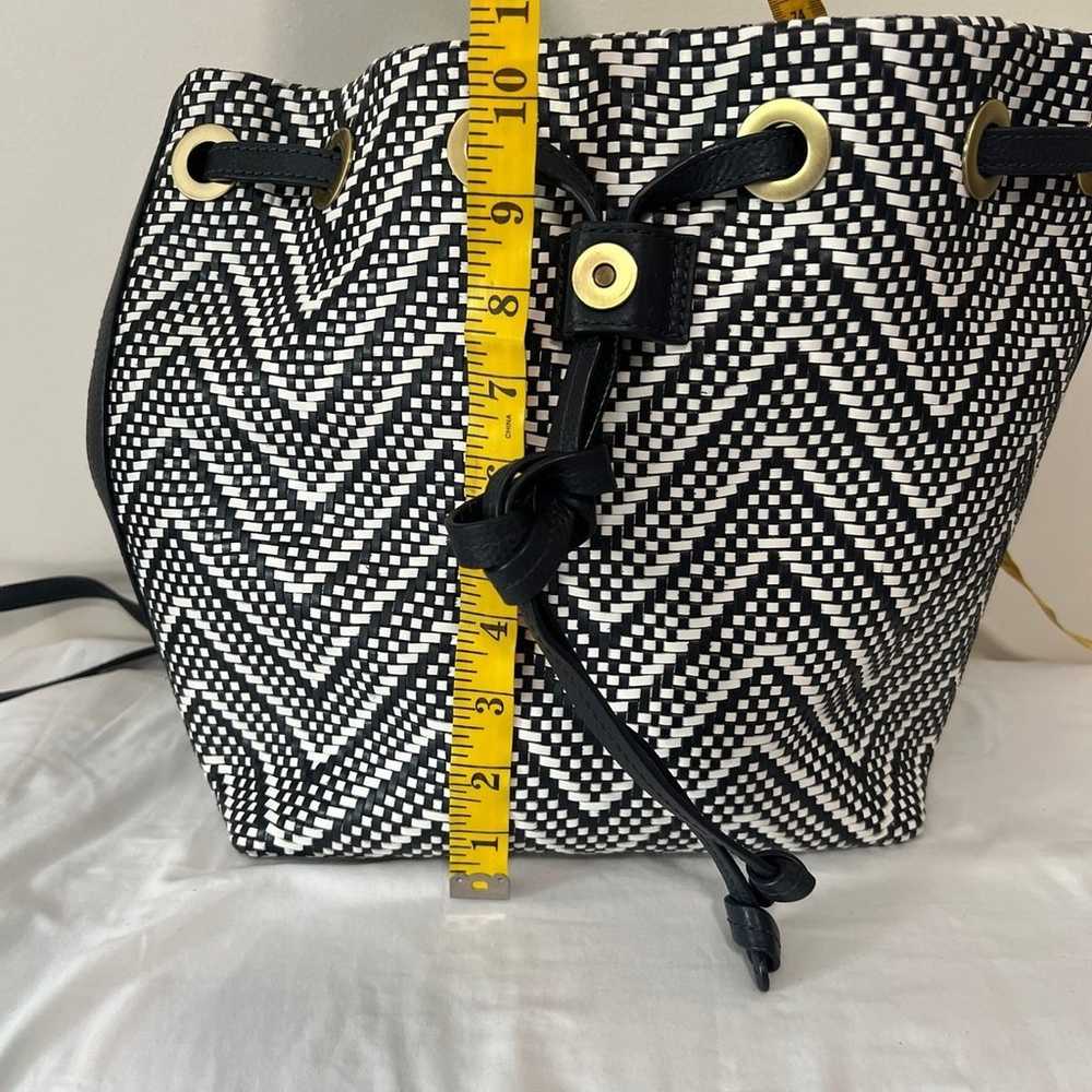 Michael Kors Junie navy and white backpack - image 9