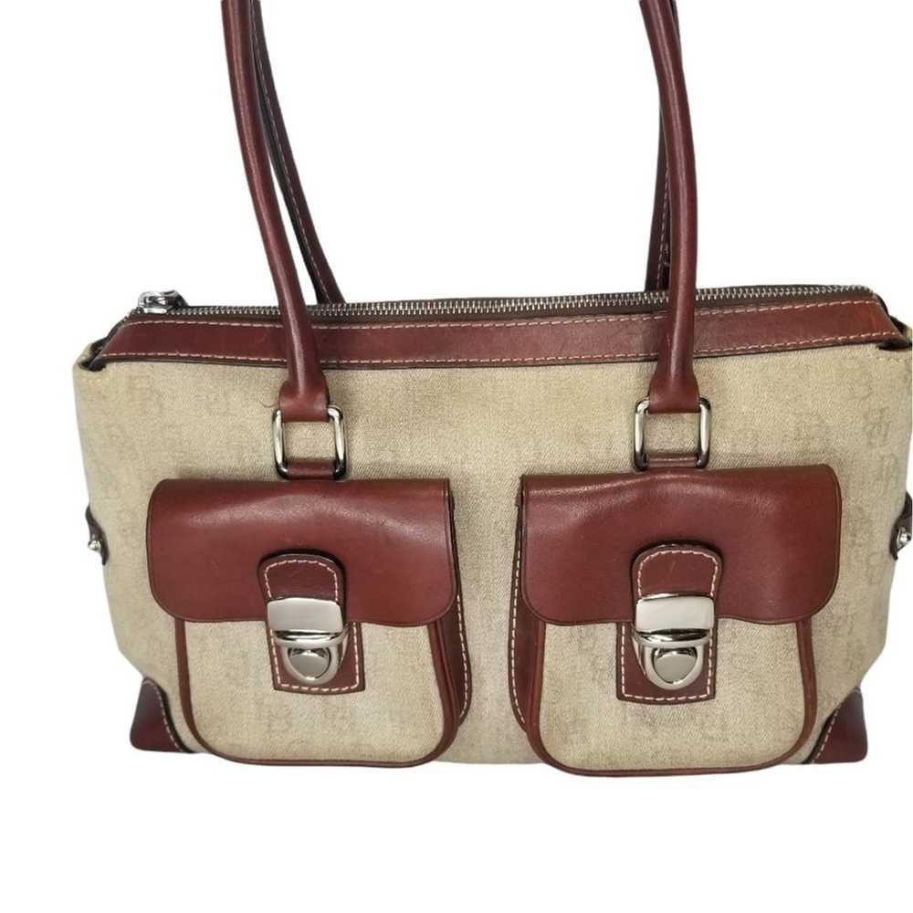 Vintage Dooney & Bourke Satchel Carryall Double P… - image 5