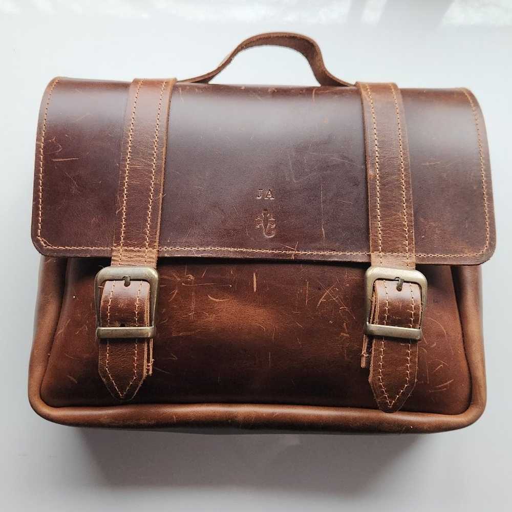 Handmade brown Mini Lawbag leather bag from Semen… - image 1