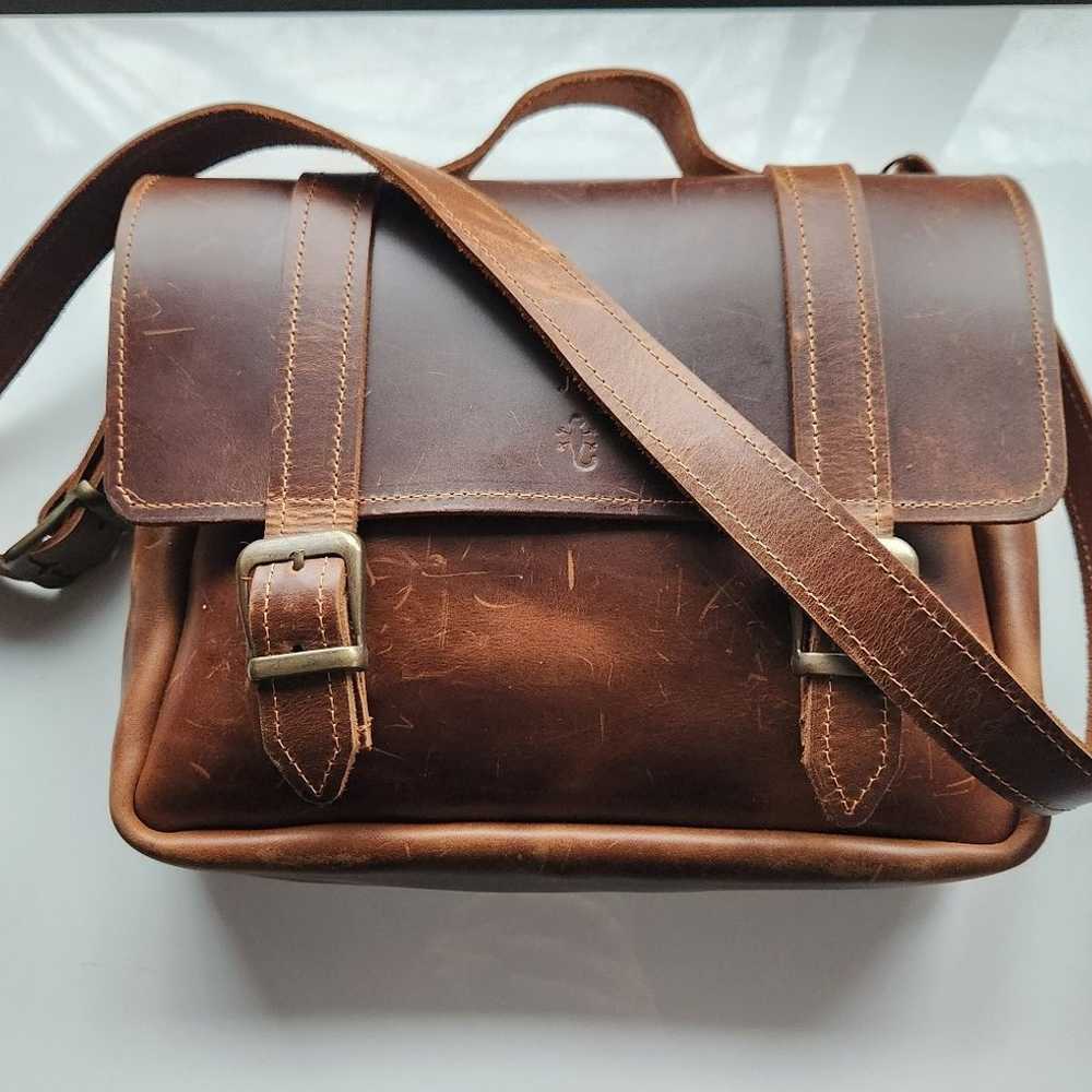 Handmade brown Mini Lawbag leather bag from Semen… - image 4