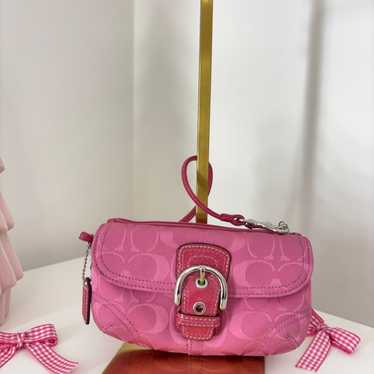 Coach Pink Monogram Wallet