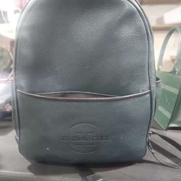 Vintage Coach black leather backpack