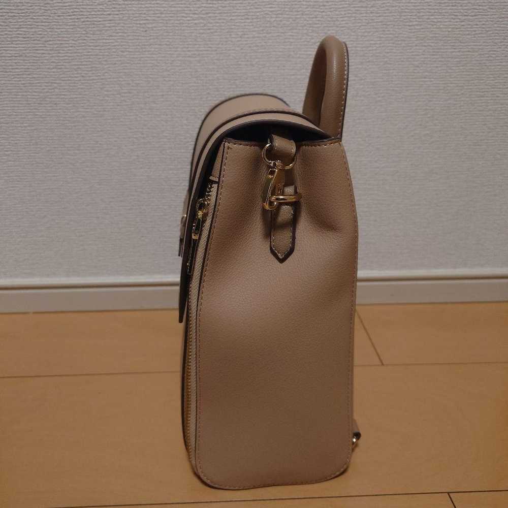 SAMANTHAVEGA's Ribbon Square Backpack in Beige - image 4