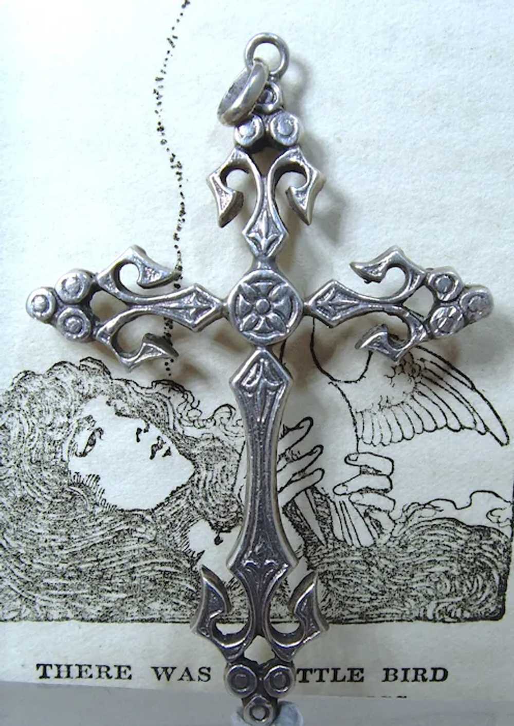 Antique Georgian / Victorian Silver and paste Cro… - image 2