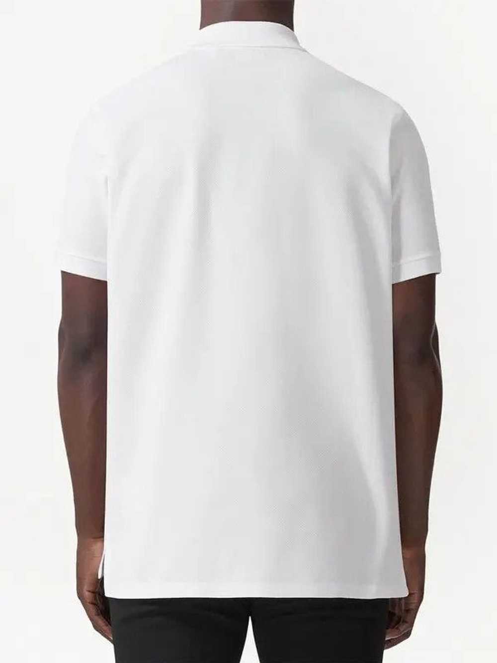 Burberry White Chenille Logo Patch Polo - image 5