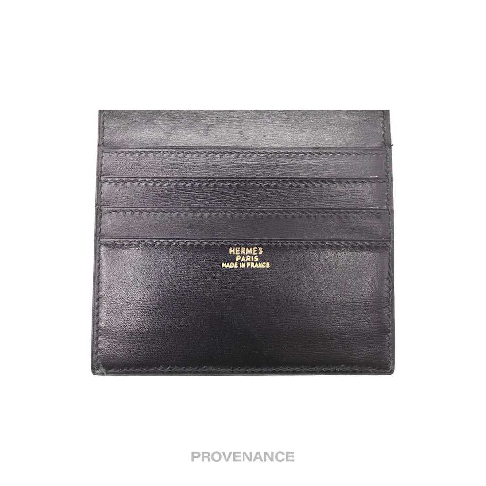 Hermes 🔴 Hermes 6CC Card Holder Wallet - Black B… - image 4