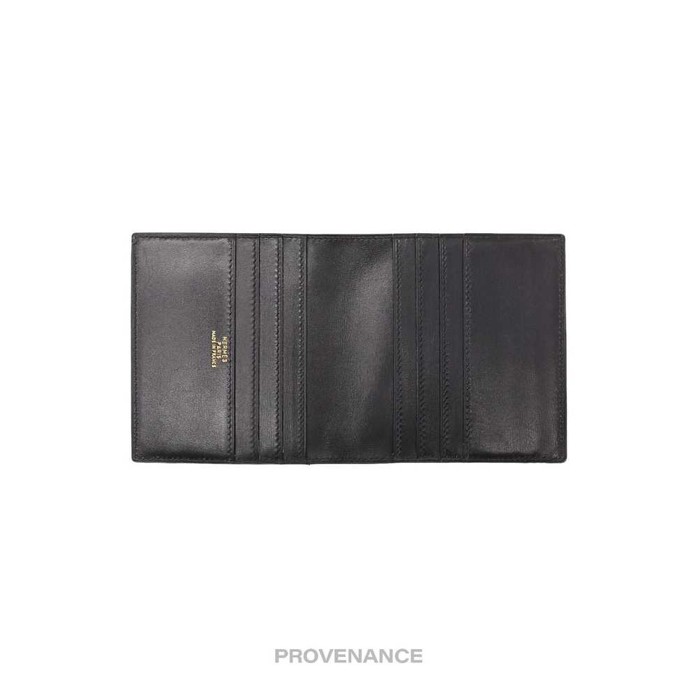 Hermes 🔴 Hermes 6CC Card Holder Wallet - Black B… - image 5