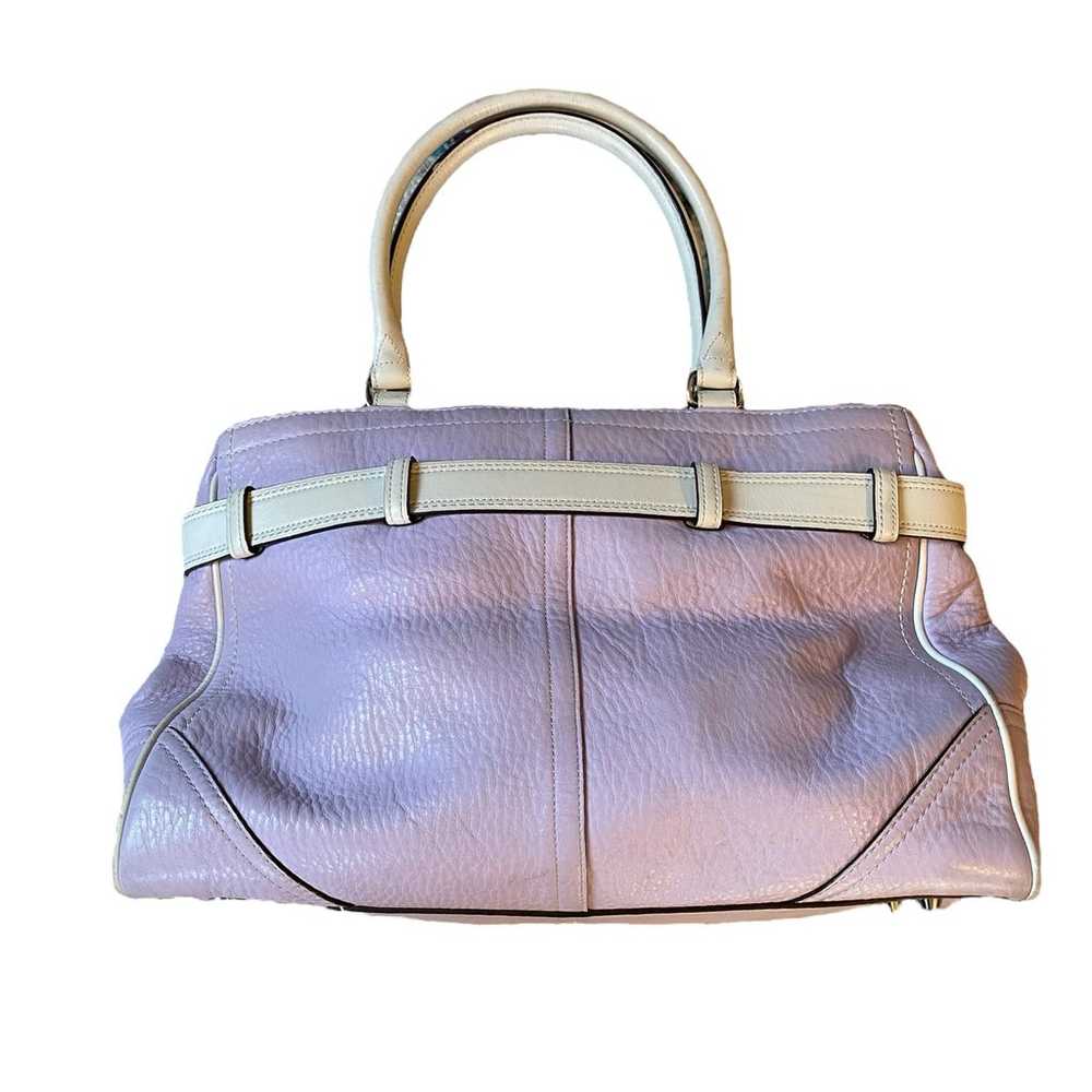 Vintage Y2K Coach Hamptons Large Lilac Purple Lea… - image 2