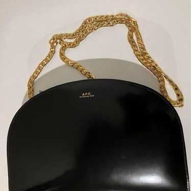 A.P.C Half Moon Chain Enamel Shoulder Bag