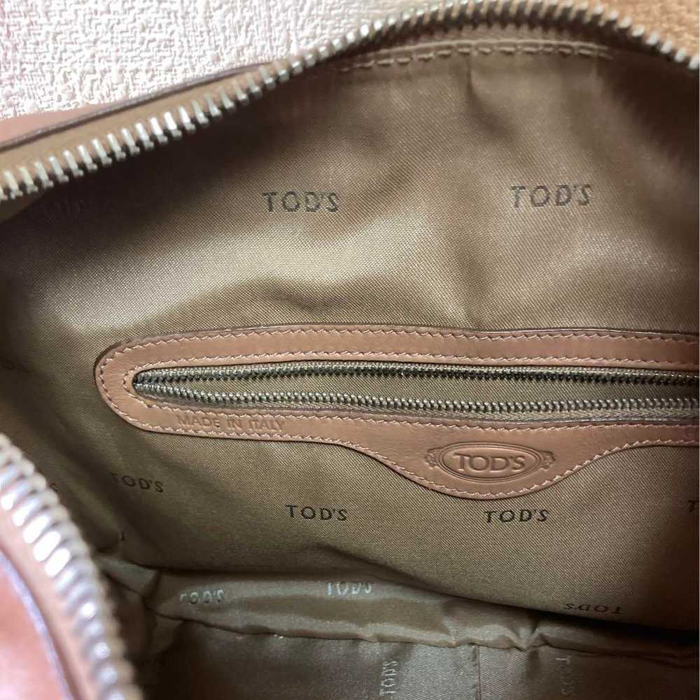 TOD'S Brown Leather Shoulder Bag - image 10