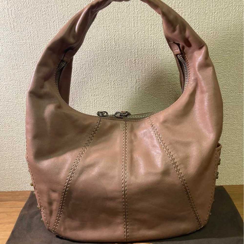 TOD'S Brown Leather Shoulder Bag - image 2