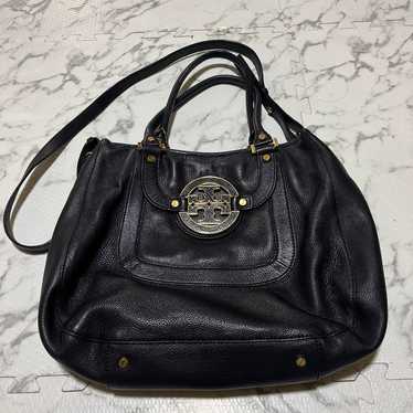 Tory Burch black leather shoulder bag - image 1