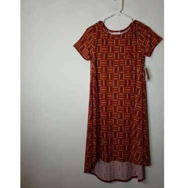 Vintage LuLaRoe Women's Dress Carly Size XS Rust … - image 1