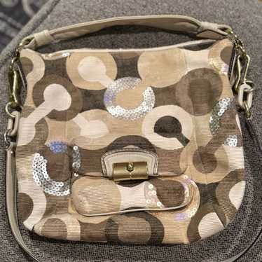 Coach Kristen Graphic Optic Art Hobo Bag - image 1