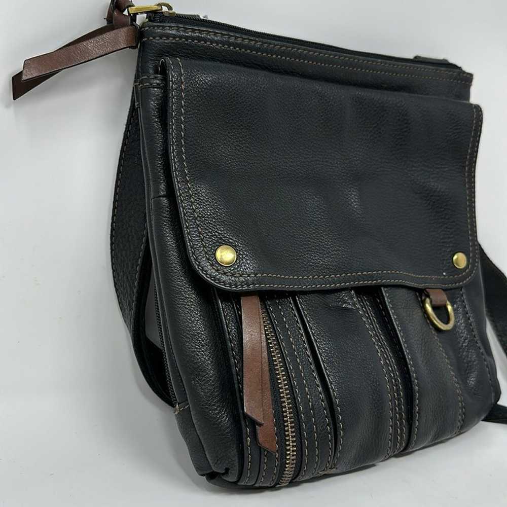 Fossil Morgan Traveler Leather Crossbody Bag - image 2