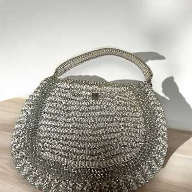 ANTEPRIMA Silver Beaded Party Bag - image 1