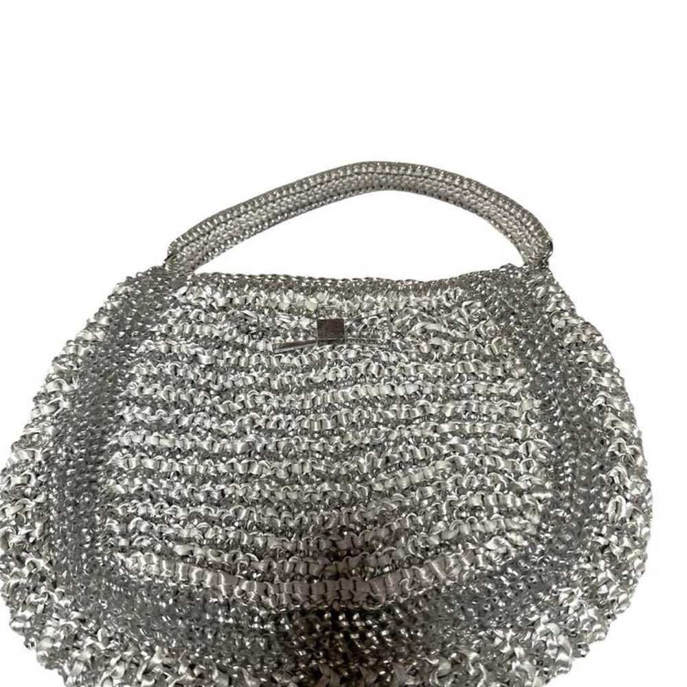 ANTEPRIMA Silver Beaded Party Bag - image 6