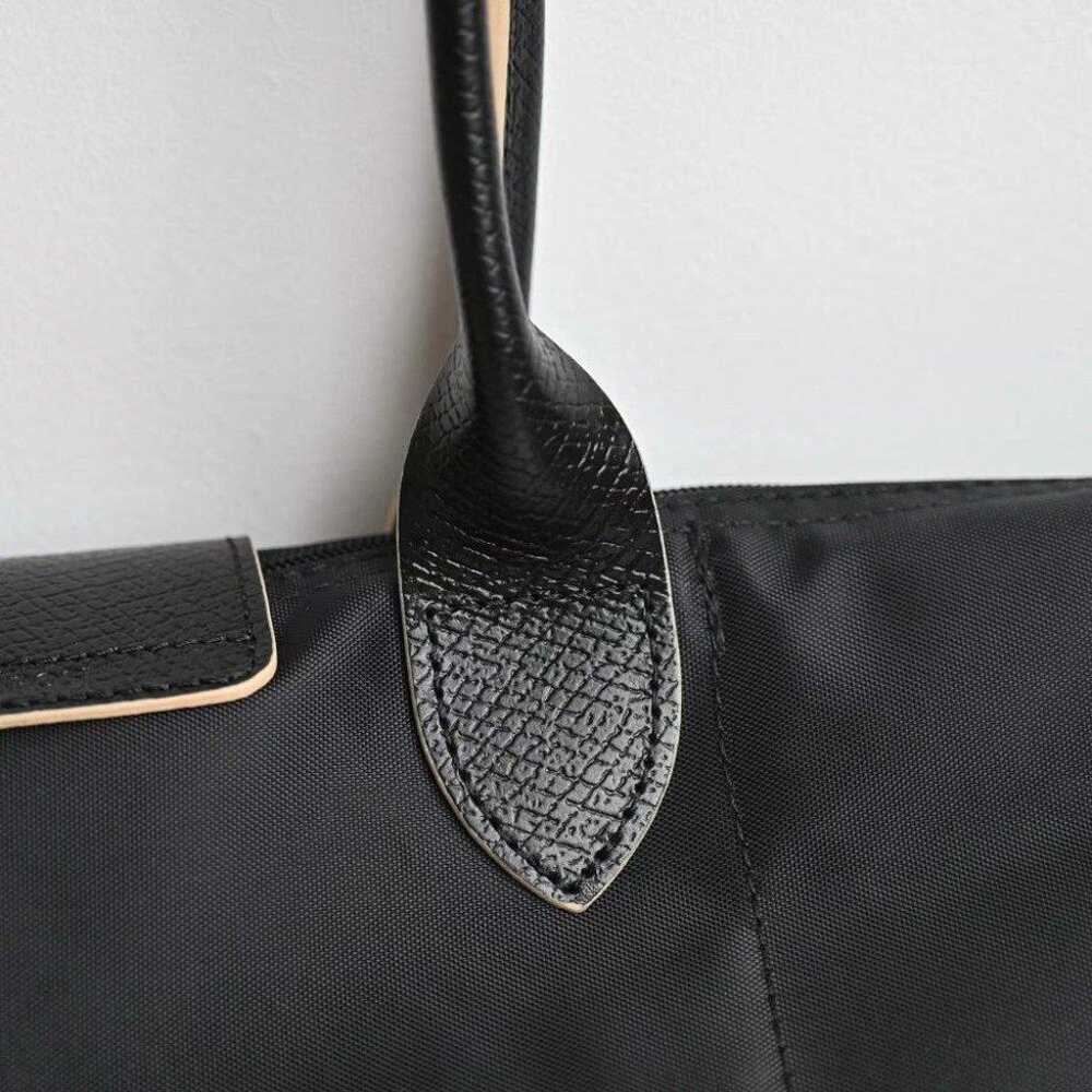 Black Longchamp Medium Canvas Bag - image 7