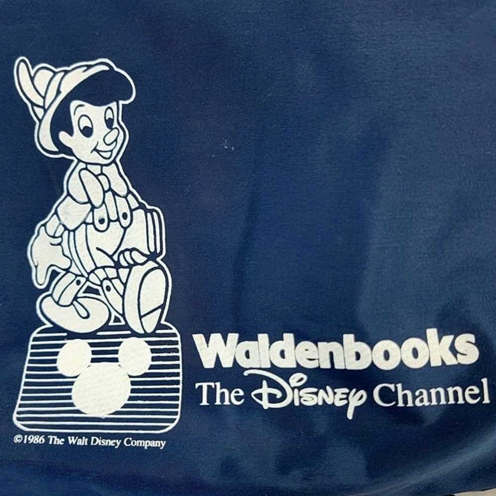 Vintage 80s Disney Backpack Vinyl Pinocchio Bag B… - image 6