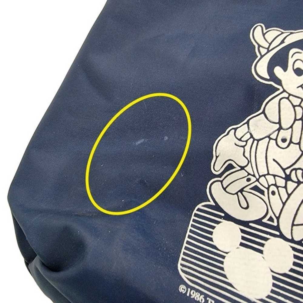 Vintage 80s Disney Backpack Vinyl Pinocchio Bag B… - image 7