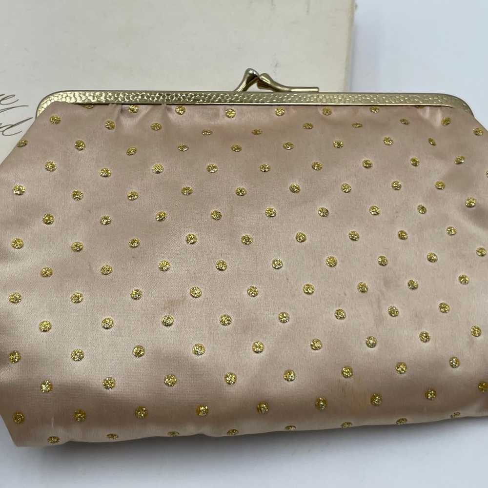 Vintage Avon Champagne Mood Clutch Purse & Gold S… - image 2