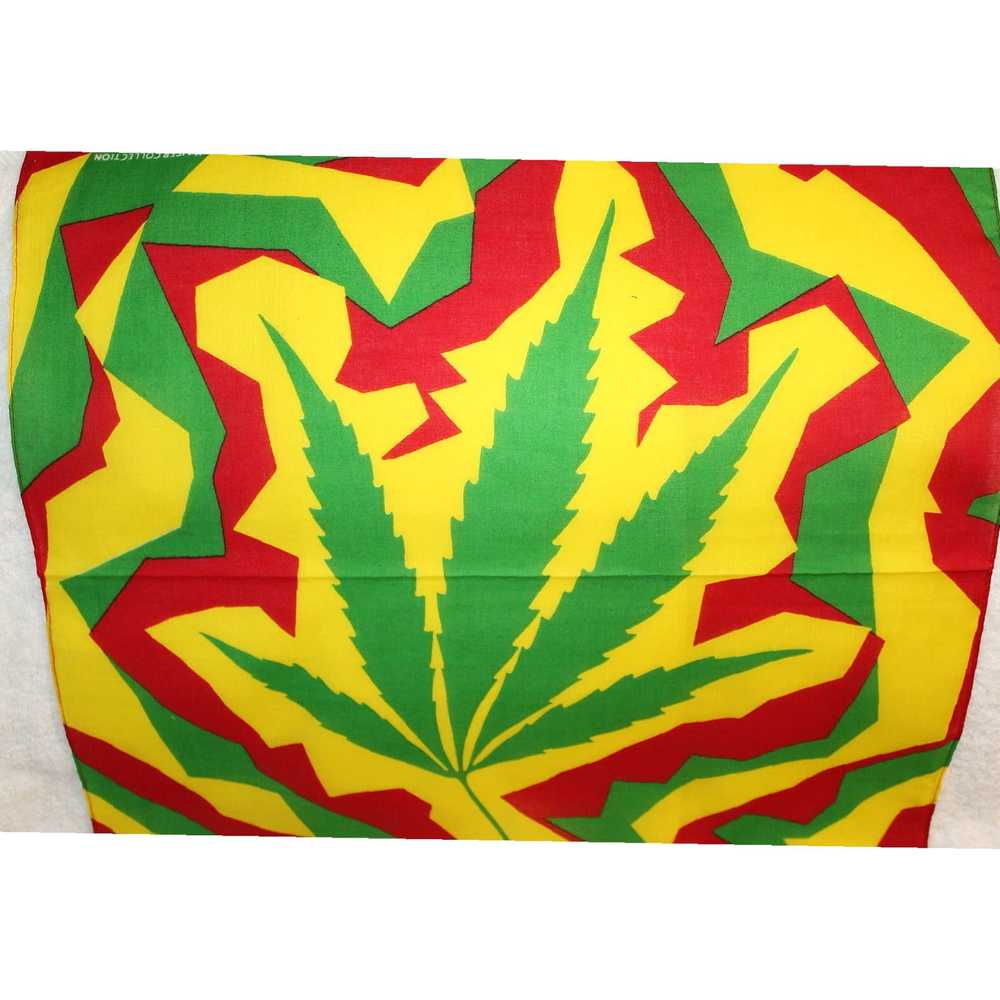 Vintage Cannabis Weed Leaf Bandana Collection Fea… - image 4