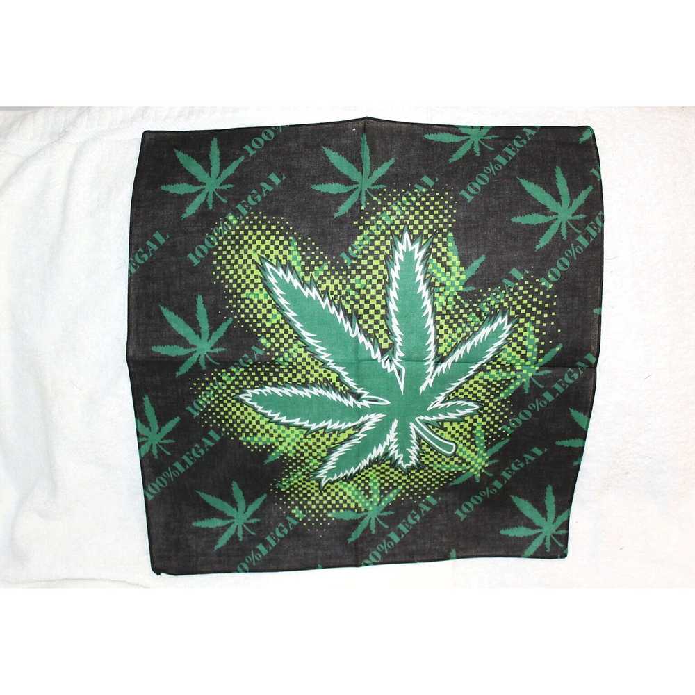 Vintage Cannabis Weed Leaf Bandana Collection Fea… - image 5