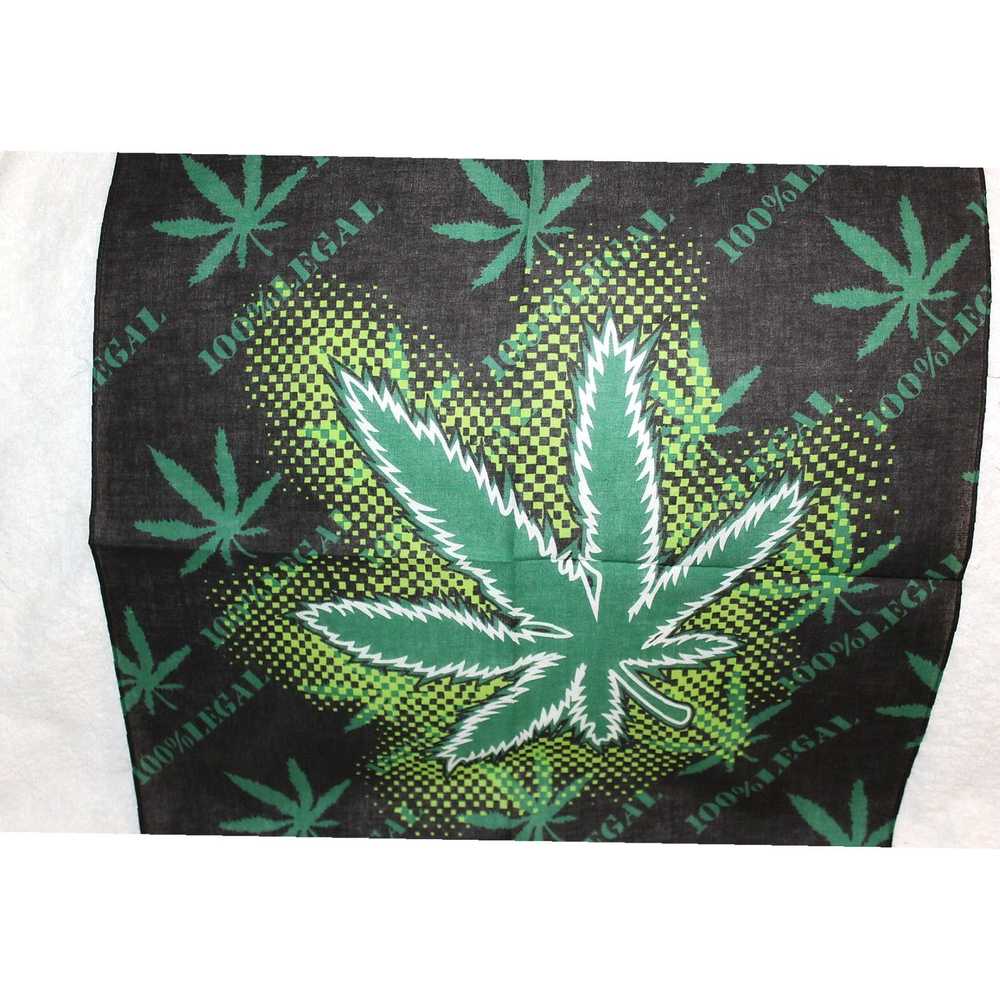 Vintage Cannabis Weed Leaf Bandana Collection Fea… - image 6