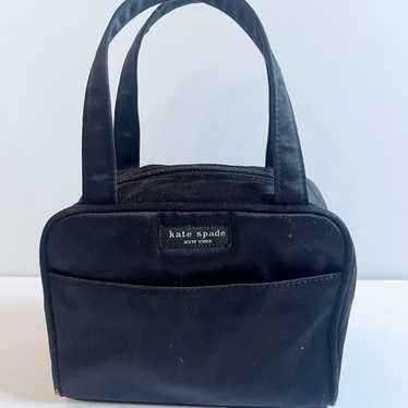 Vintage Kate Spade Sam Black Nylon Mini Handbag s… - image 1