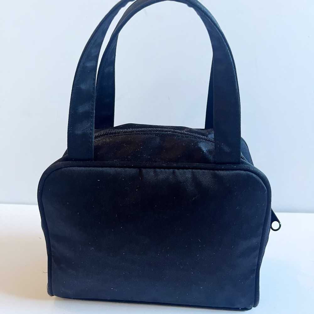 Vintage Kate Spade Sam Black Nylon Mini Handbag s… - image 2