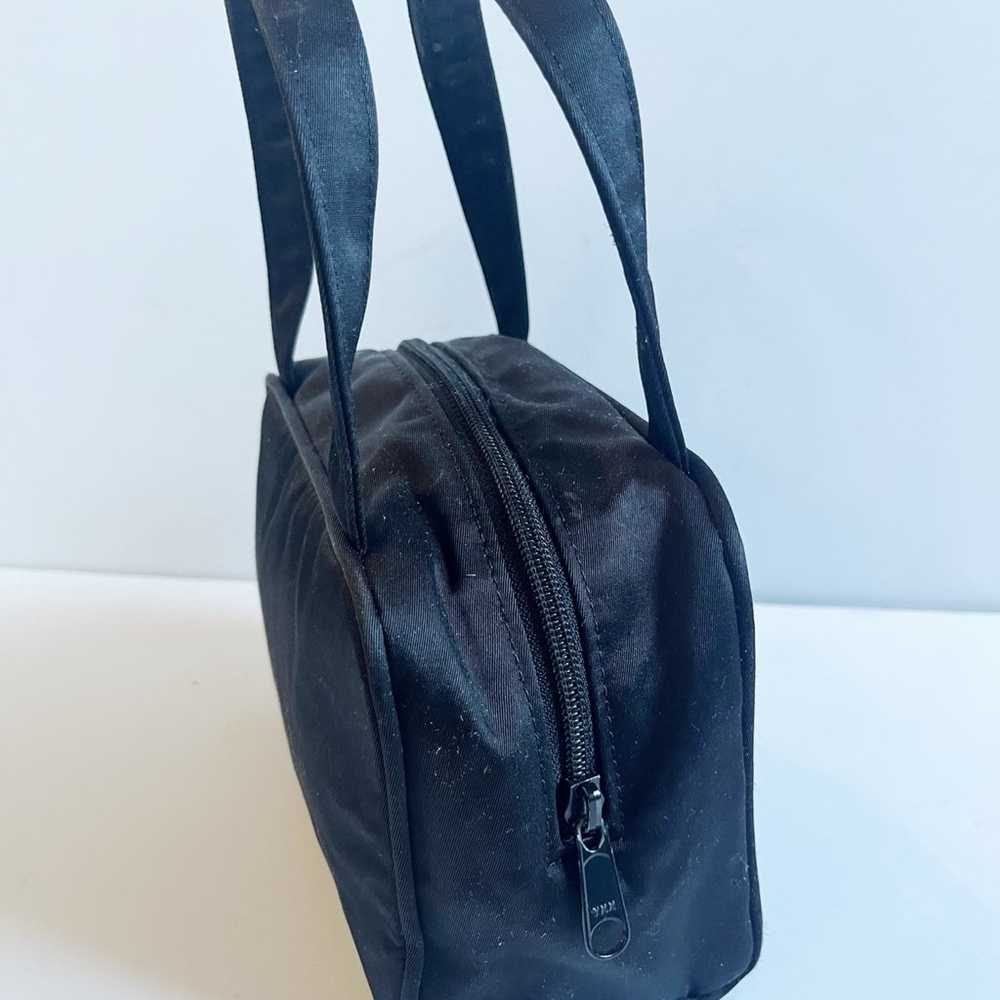 Vintage Kate Spade Sam Black Nylon Mini Handbag s… - image 3