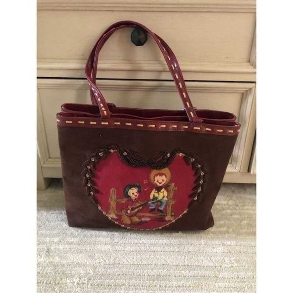 Vintage Beaded Western- Cowgirl Tote Bag - image 11