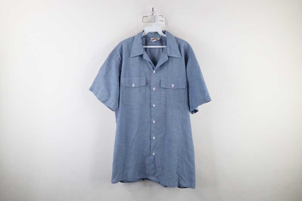 Dickies × Vintage Vintage 90s Dickies Chambray Wo… - image 1