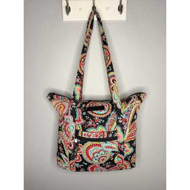 Vera Bradley Parisian Paisley Quilted Shoulder La… - image 1