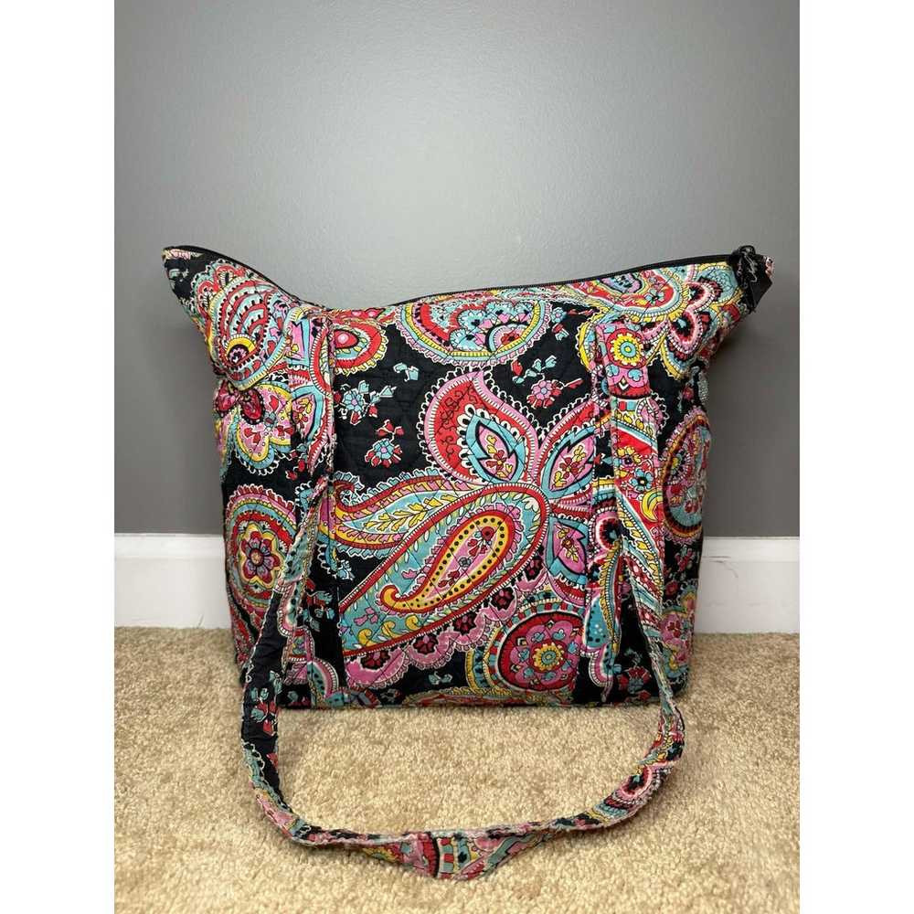 Vera Bradley Parisian Paisley Quilted Shoulder La… - image 3