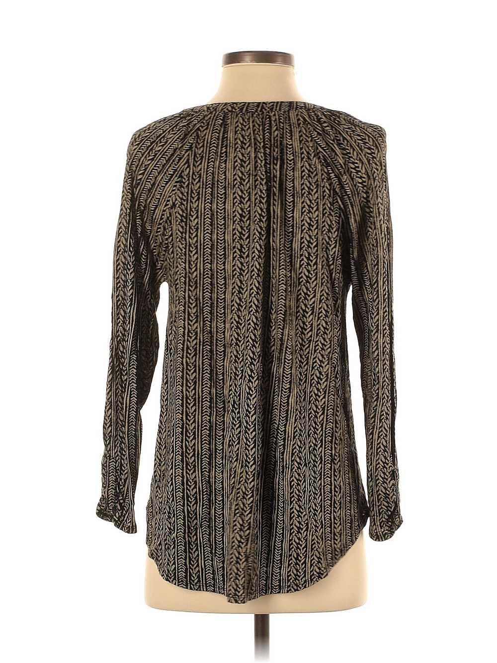 Lucky Brand Women Gray Long Sleeve Blouse S - image 2