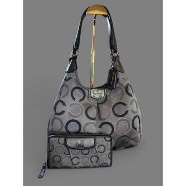 Coach Madison Maggie Hobo Shoulder Bag Gunmetal g… - image 1