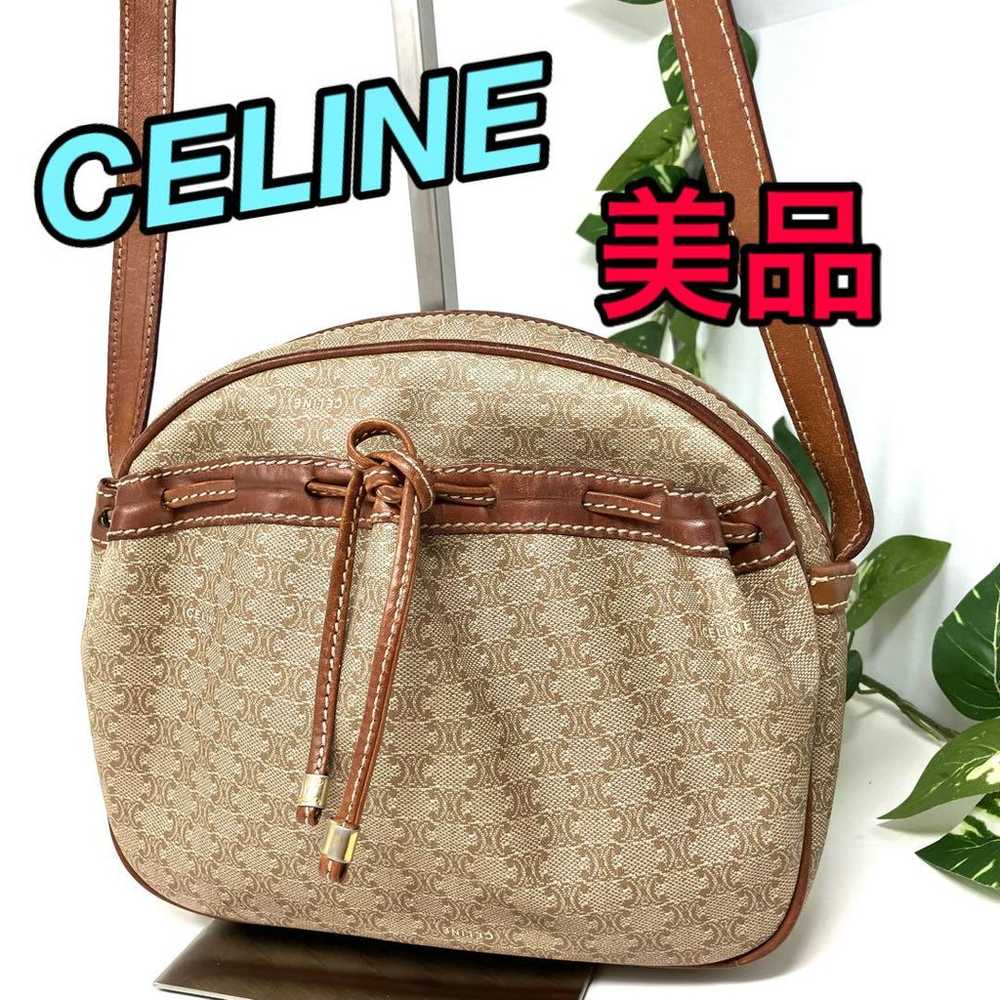 【Excellent Condition】 CELINE Macadam Pattern Shou… - image 1