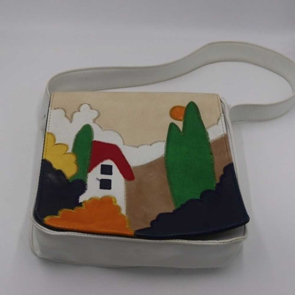 Vintage Japan Art to Wear Landscape Embroidered P… - image 2